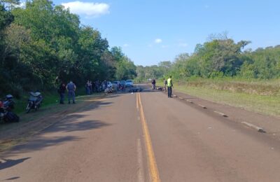 Tres motociclistas resultaron heridos tras un choque sobre la Ruta Provincial 216 en San Ignacio
