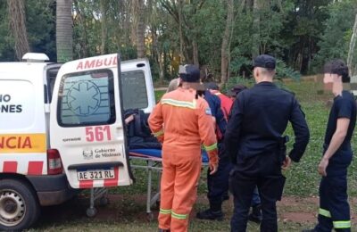 Una turista francesa sufrió una caída y debió ser rescatada en el Parque Salto Encantado