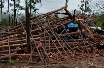 Un tornado causó destrozos en el sur de Brasil y dejó localidades frente a Misiones
