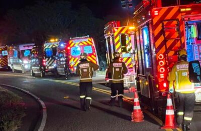 Un colectivo con bailarinas paraguayas volcó en Brasil: tres muertos y varios heridos graves