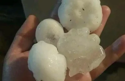 Granizo en Ituzaingó: La tormenta perdió fuerza al entrar a Misiones y dejó granizos aislados en Garupá