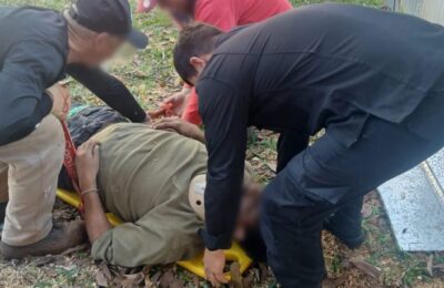 Un trabajador cayó de un techo en el Parque de las Naciones de Oberá