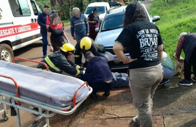 Un hombre fue atropellado por su propio auto al no colocar el freno de mano en Oberá
