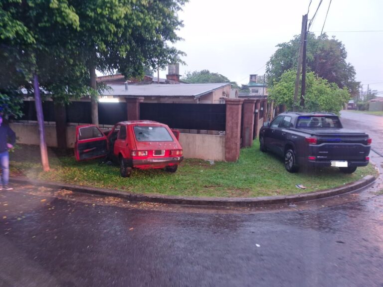 Posadas: una mujer fue trasladada al Hospital Madariaga tras un choque en la Chacra 77