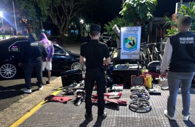 Dos allanamientos en la Chacra 96 terminaron con un detenido y numerosos objetos secuestrados