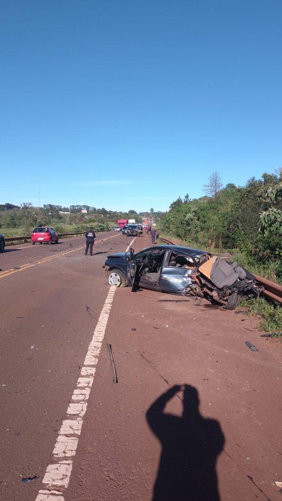 Dos conductores fueron hospitalizados tras un choque sobre la Ruta 14 en Aristóbulo del Valle