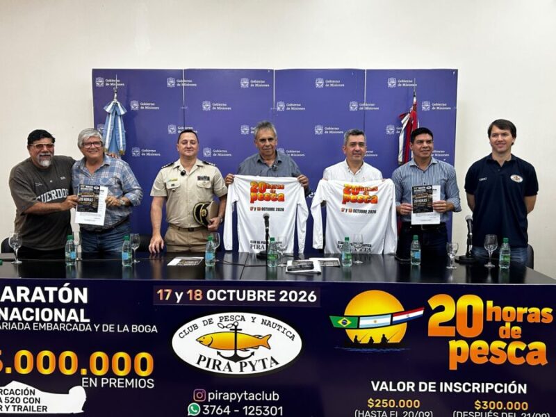 Las “20 Horas de Pesca” reunirán hasta 140 embarcaciones frente a la costanera de Posadas