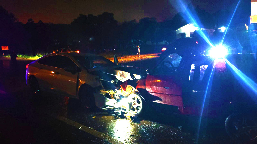 Choque frontal en Bernardo de Irigoyen dejó cinco heridos: uno de los conductores dio positivo en alcoholemia