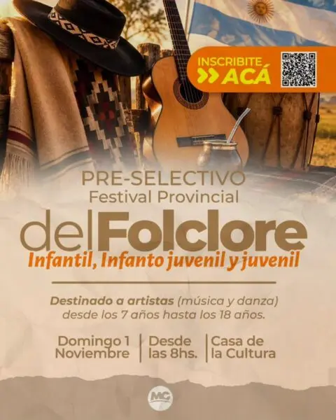 Montecarlo abrió la inscripción para el Preselectivo del Festival Provincial del Folclore