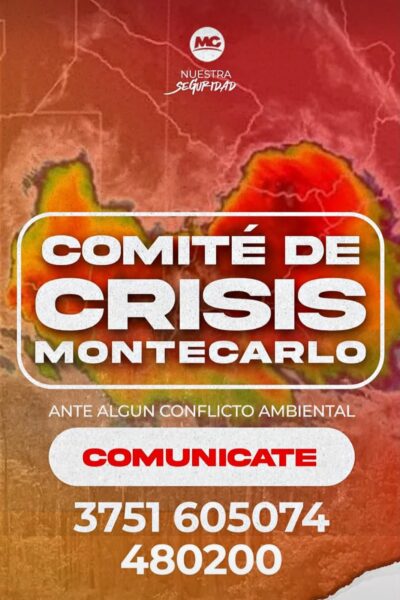 Montecarlo habilitó un Comité de Crisis para recibir alertas por conflictos ambientales