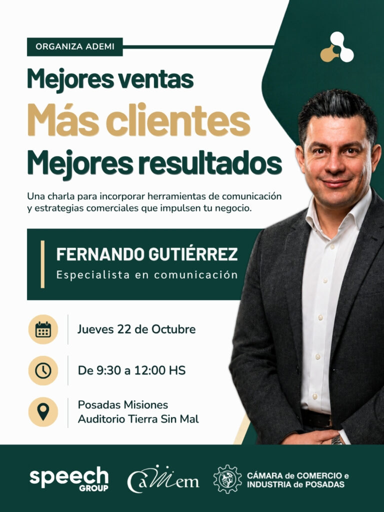 ADEMI brindará una capacitación gratuita para emprendedores y comerciantes de Misiones