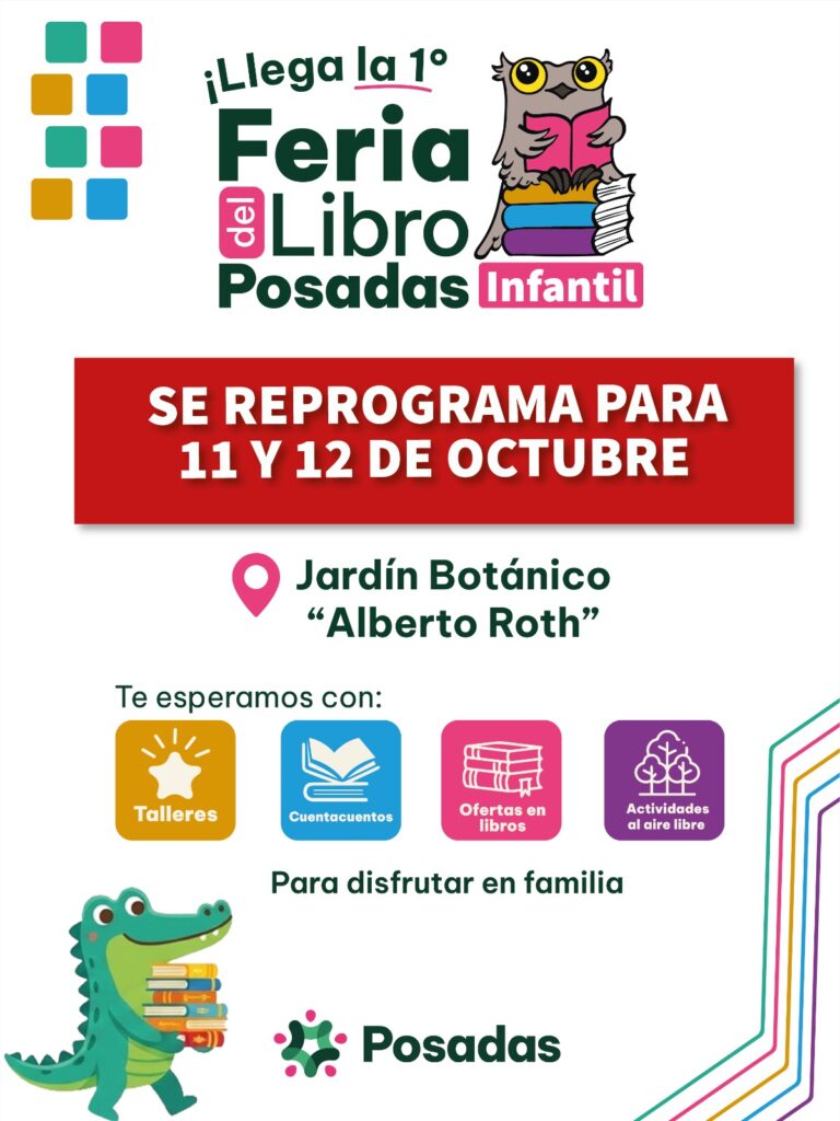 Reprograman la Feria del Libro Infantil de Posadas para el 11 y 12 de octubre